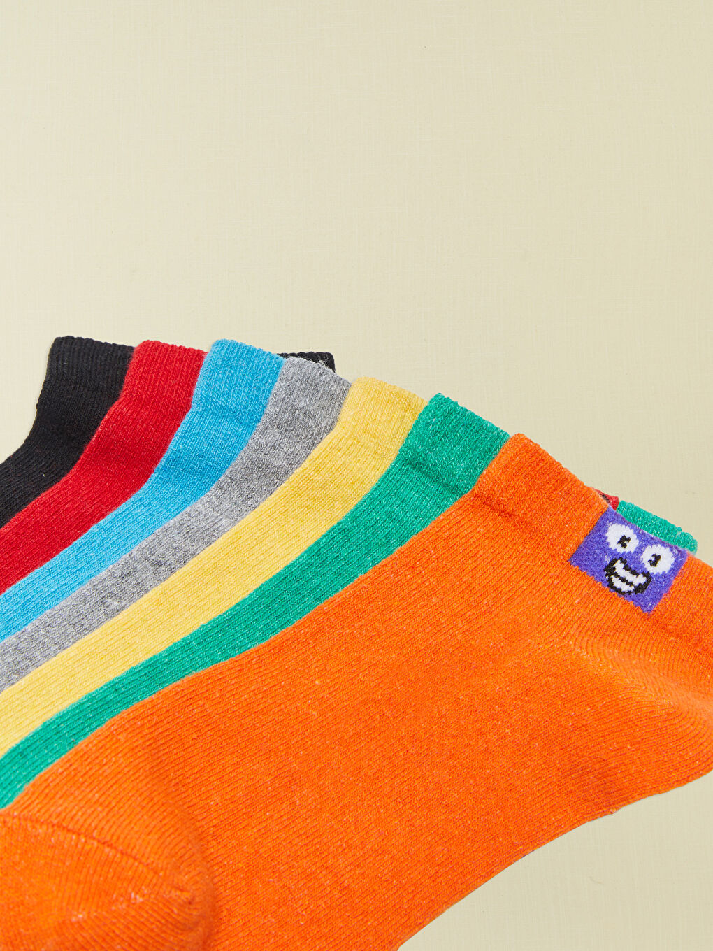 Patterned Boys' Trainer Socks 7 Pack-2