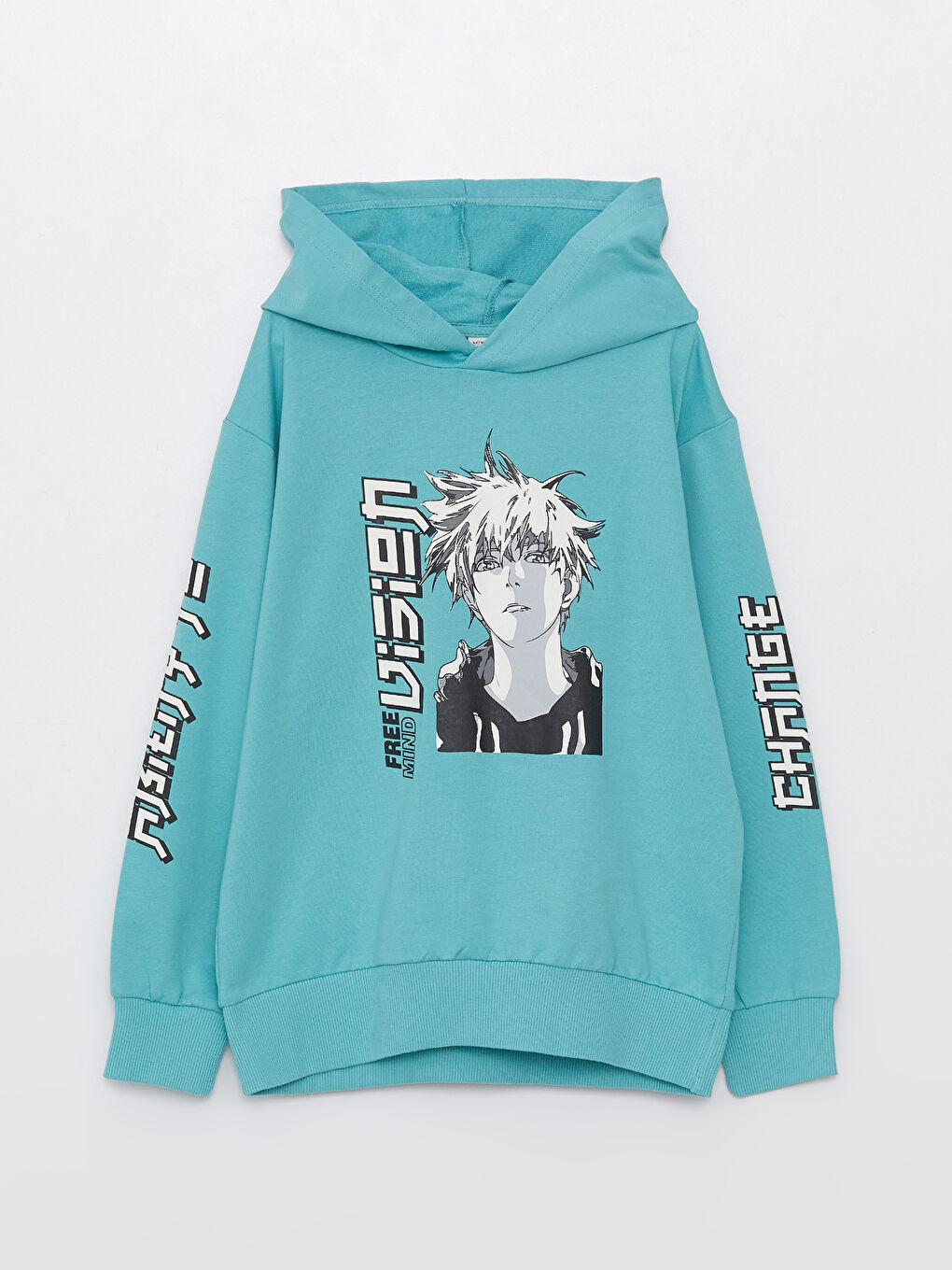 Relaxed Fit Hooded Boys' Sweatshirt -S3AT89Z4-GLU