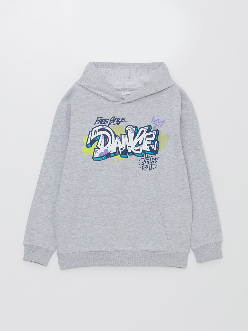 Relaxed Fit Hooded Boys' Sweatshirt -S3AT90Z4-LAL