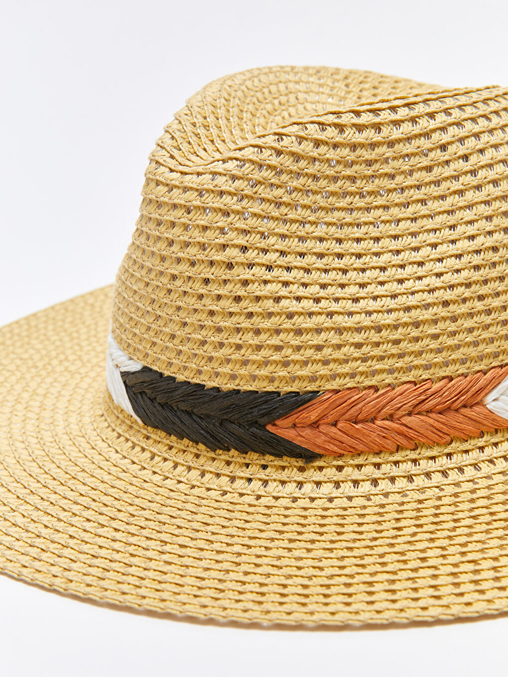 LCW ACCESSORIES Bej Kadın Hasır Fötr Şapka - 5