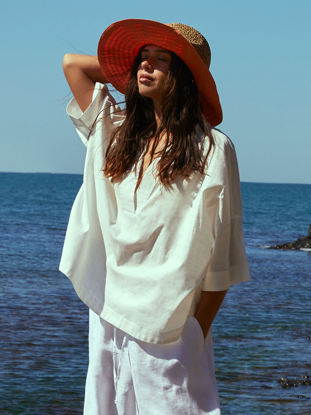 Women's Straw Fedora Hat