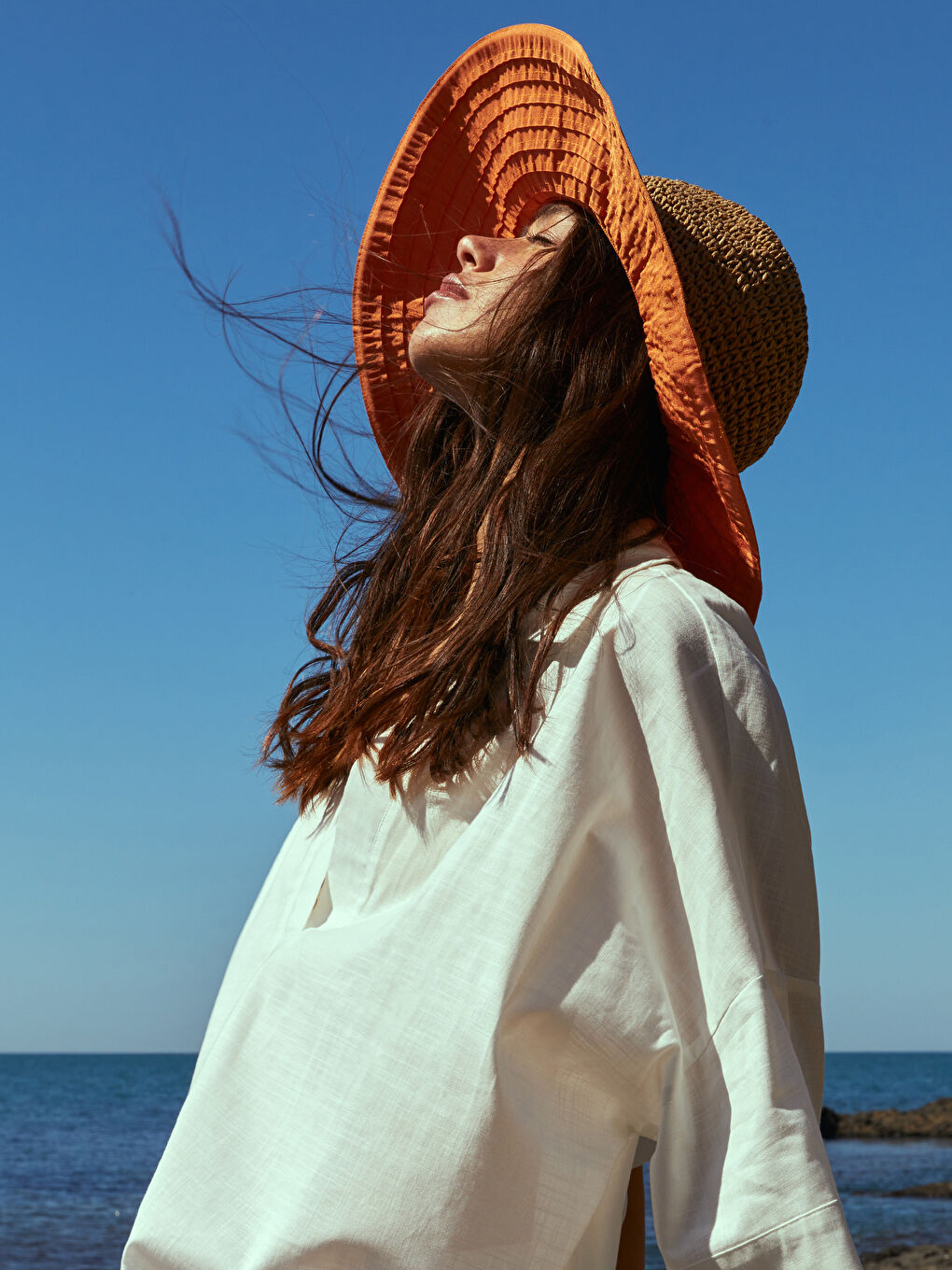 Women's Straw Fedora Hat-1