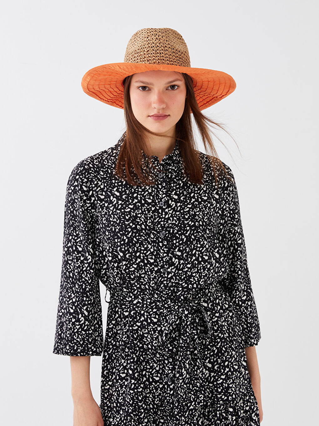 Women's Straw Fedora Hat-2