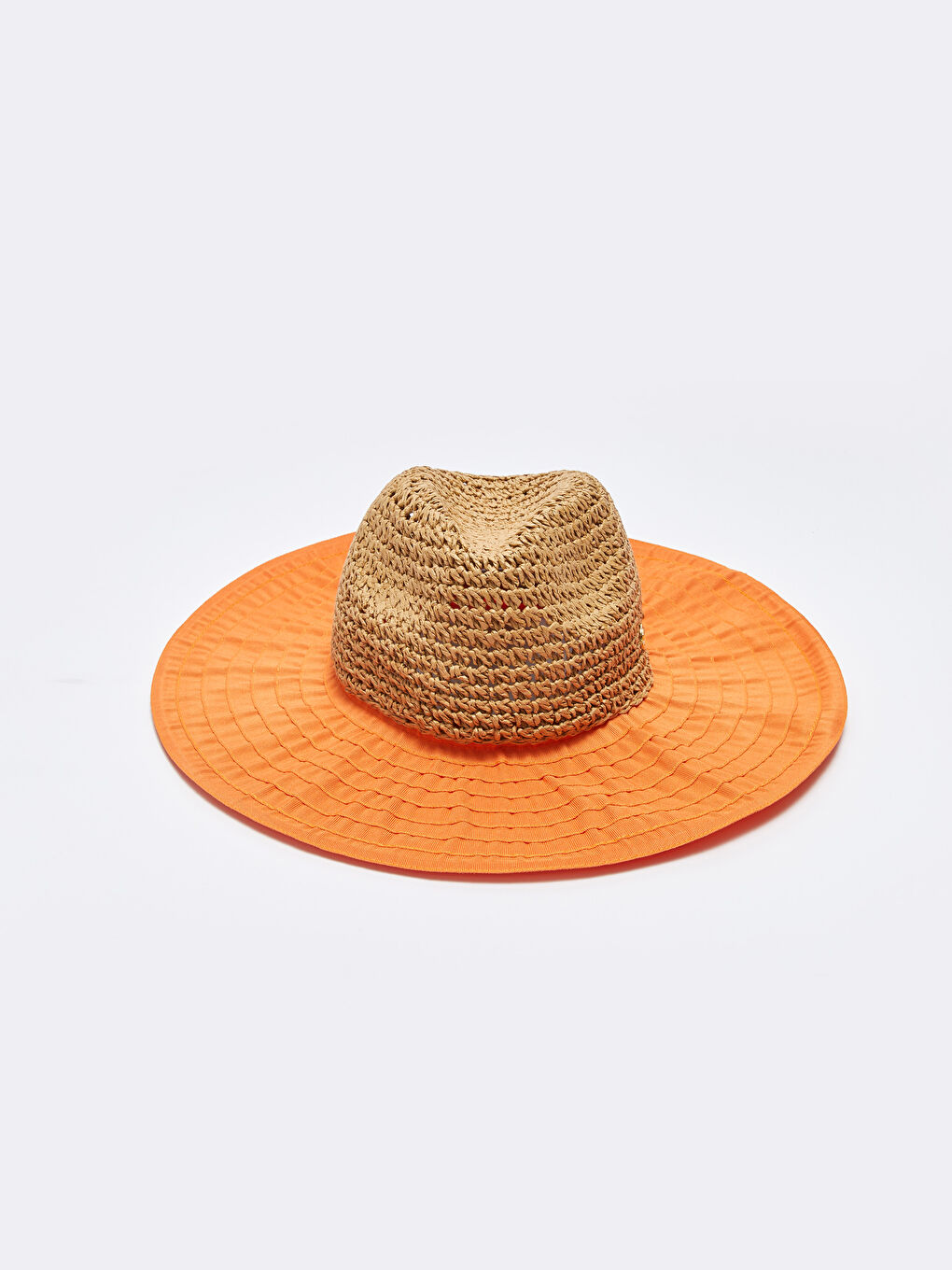 Women's Straw Fedora Hat-5