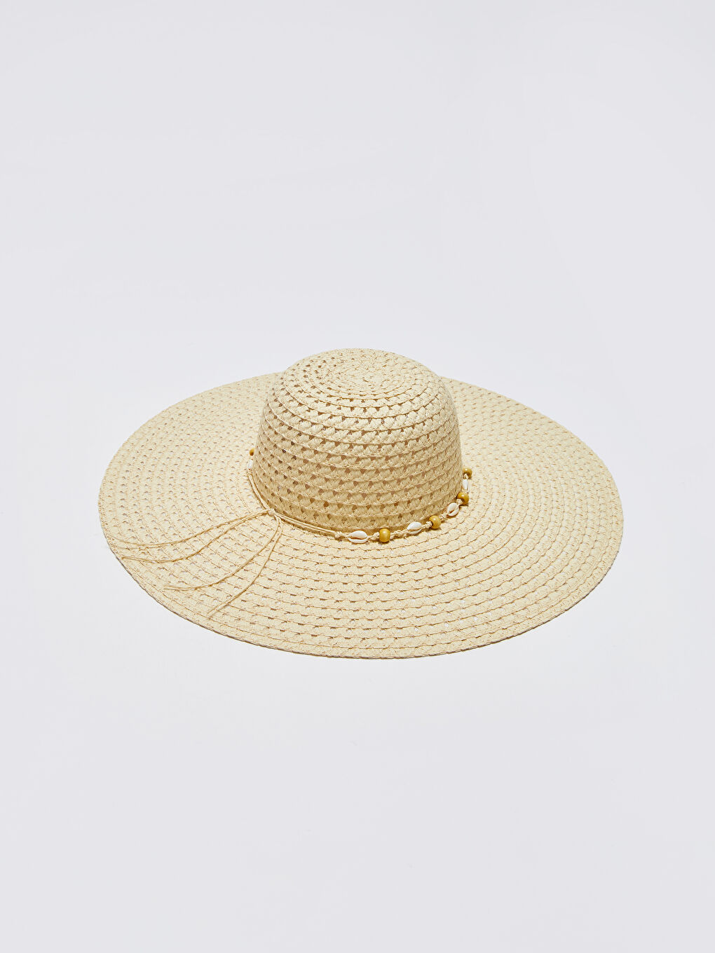 LCW ACCESSORIES Bej Biyeli Kadın Hasır Fötr Şapka - 3