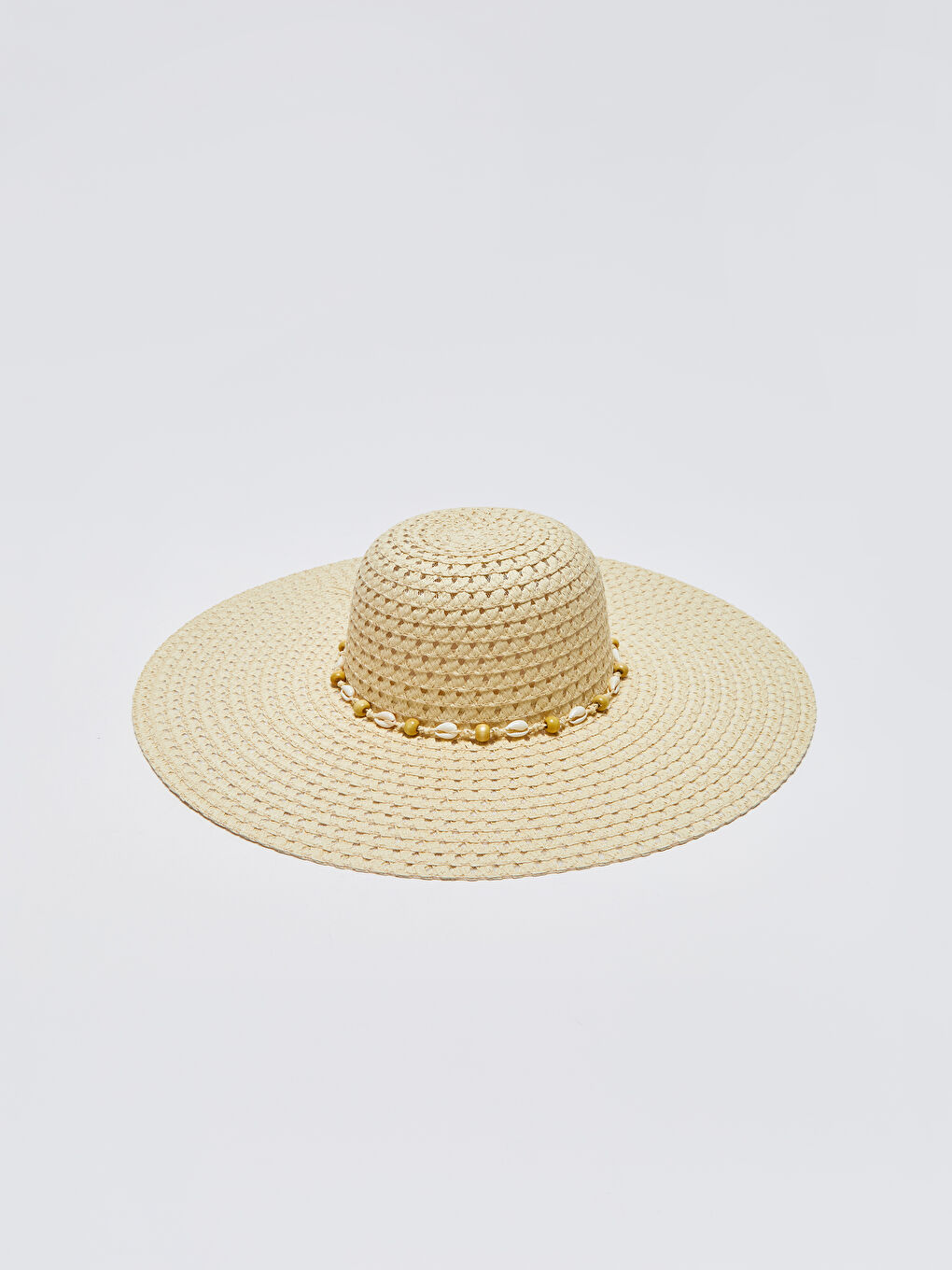 LCW ACCESSORIES Bej Biyeli Kadın Hasır Fötr Şapka - 4