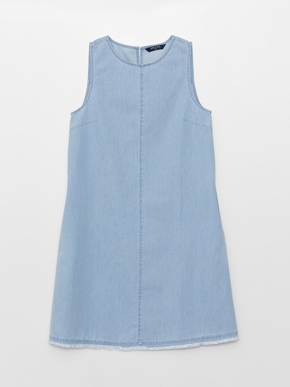 LCWAIKIKI Classic Robe en Jean Droite à Col Rond pour Femmes -S3AU28Z8-315