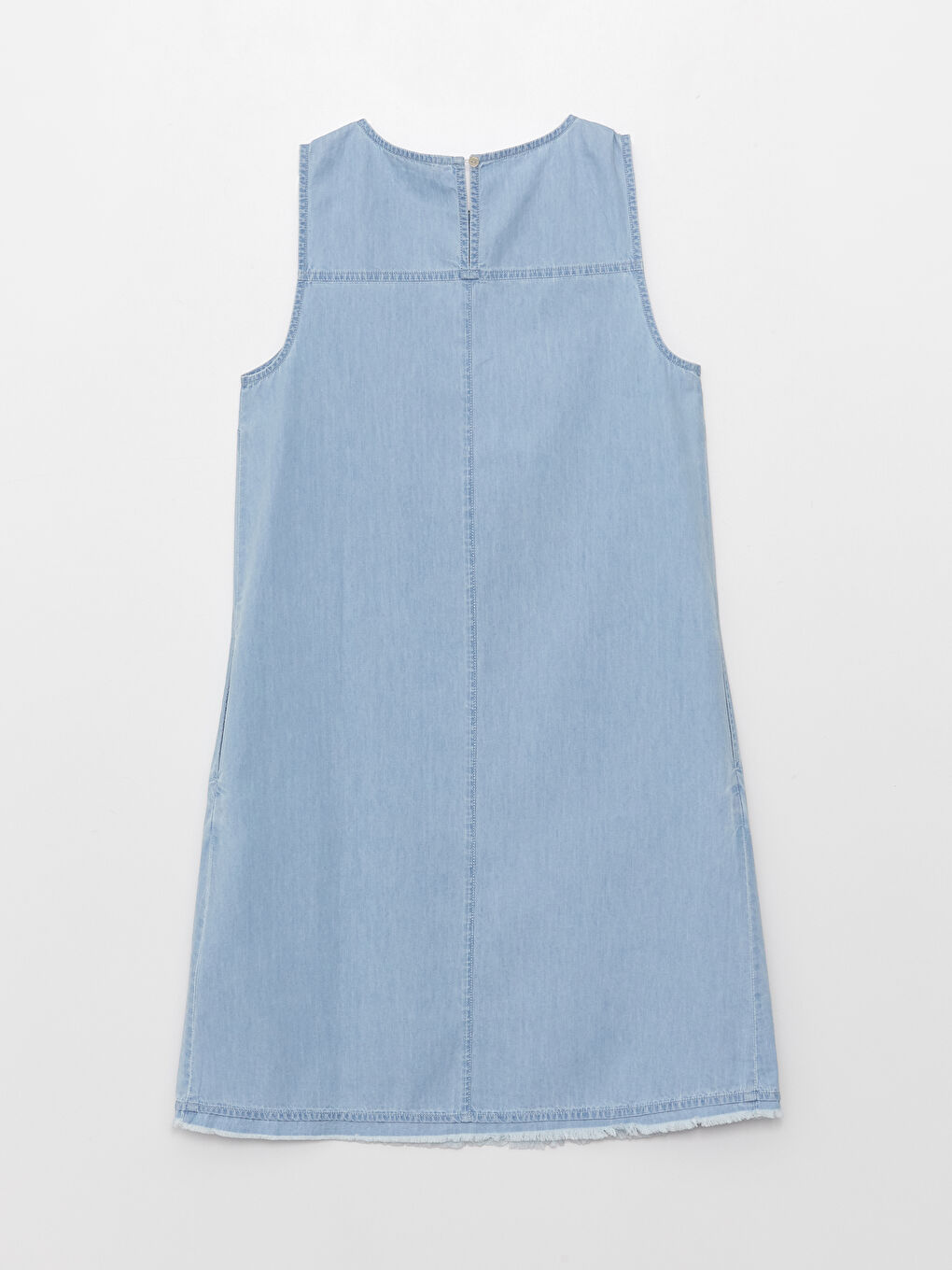 LCWAIKIKI Classic Robe en Jean Droite à Col Rond pour Femmes -S3AU28Z8-315
