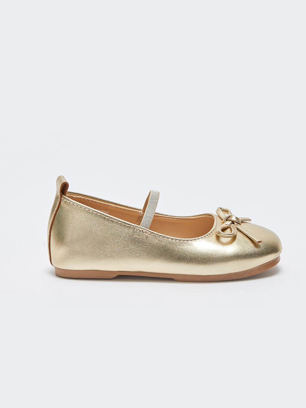 Sarı Lastik Detaylı Kız Bebek Babet-1