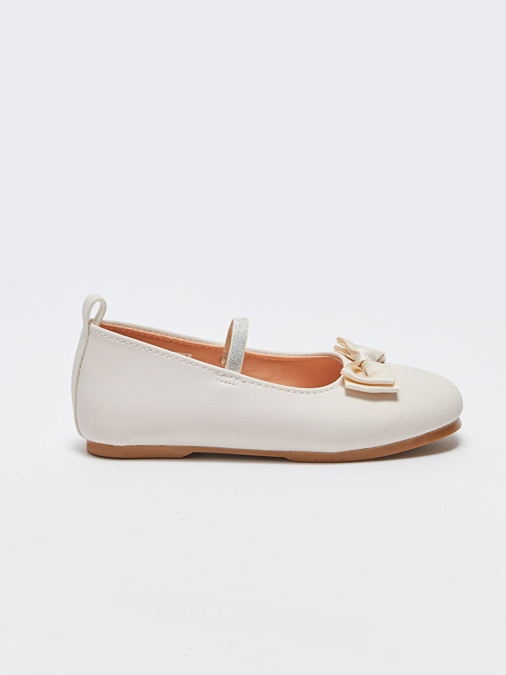 Bej Lastik Detaylı Kız Bebek Babet-1