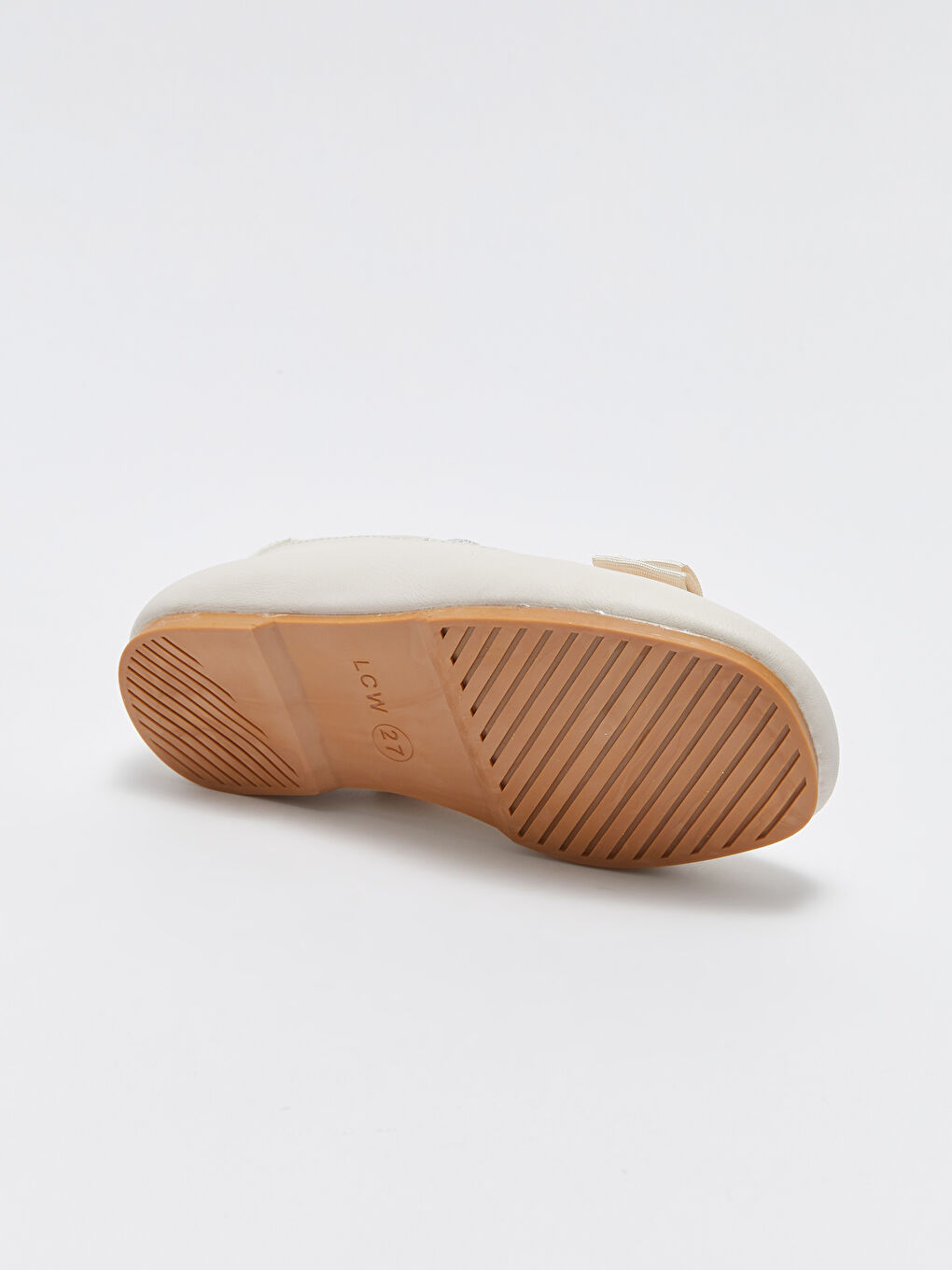 Bej Lastik Detaylı Kız Bebek Babet-3