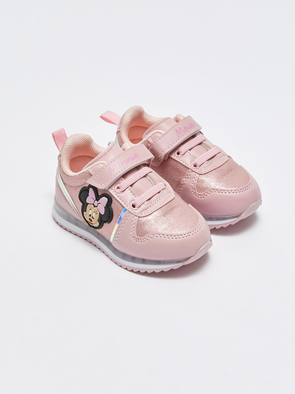 LCW STEPS Minnie Mouse Printed Light-Up Sole Baby Girls' Sneakers -S3AU47Z1-DMQ