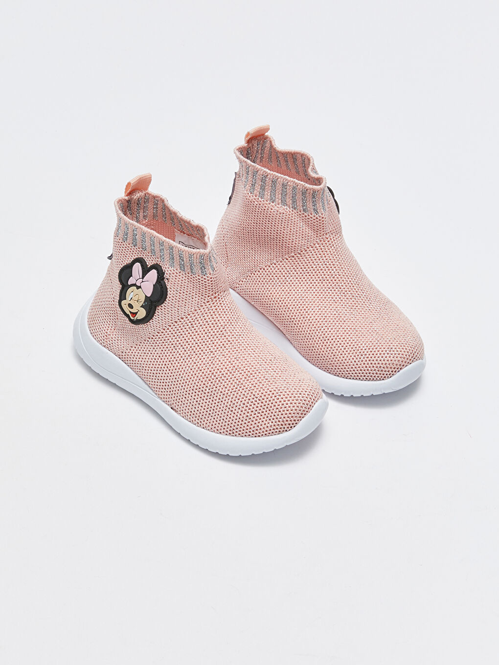 Pembe Minnie Mouse Lisanslı Bilek Boy Çorap Model Kız Bebek Spor Ayakkabı