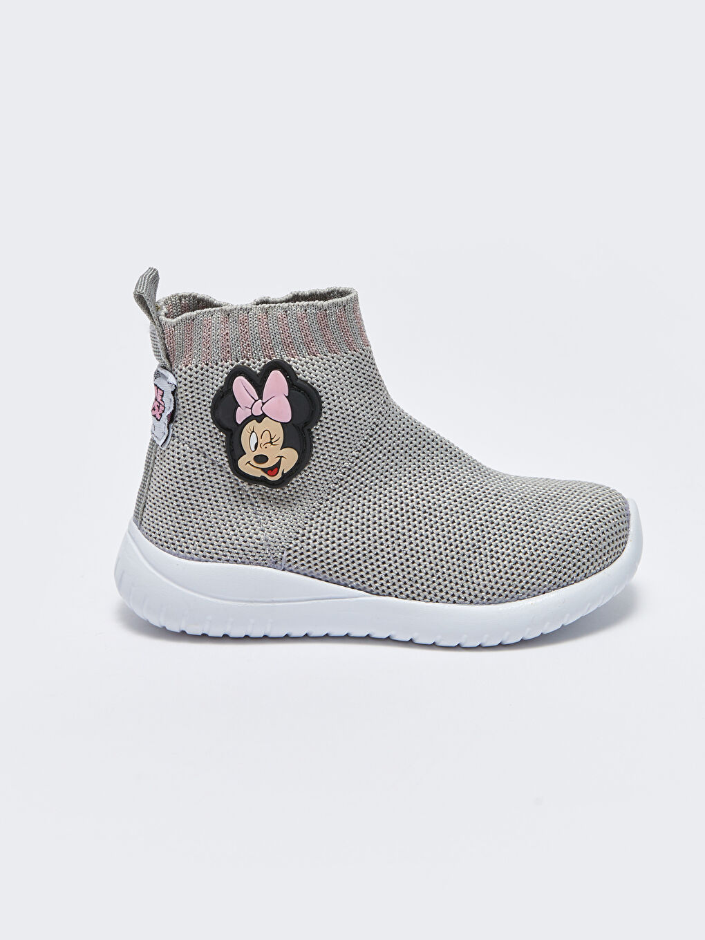 LCW STEPS Gümüş Minnie Mouse Lisanslı Bilek Boy Çorap Model Kız Bebek Spor Ayakkabı - 1