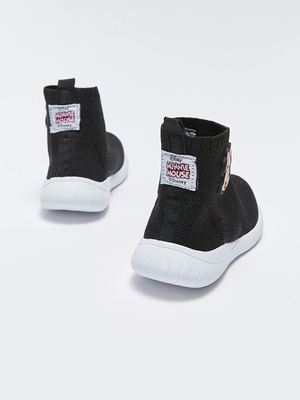 Siyah Minnie Mouse Lisanslı Bilek Boy Çorap Model Kız Bebek Spor Ayakkabı-4