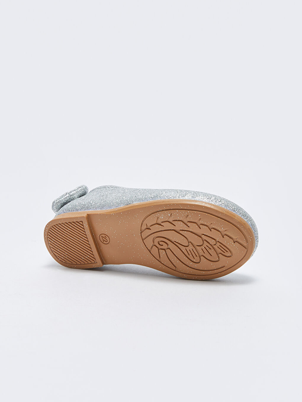 Gri Simli Lastikli Kız Bebek Babet-4