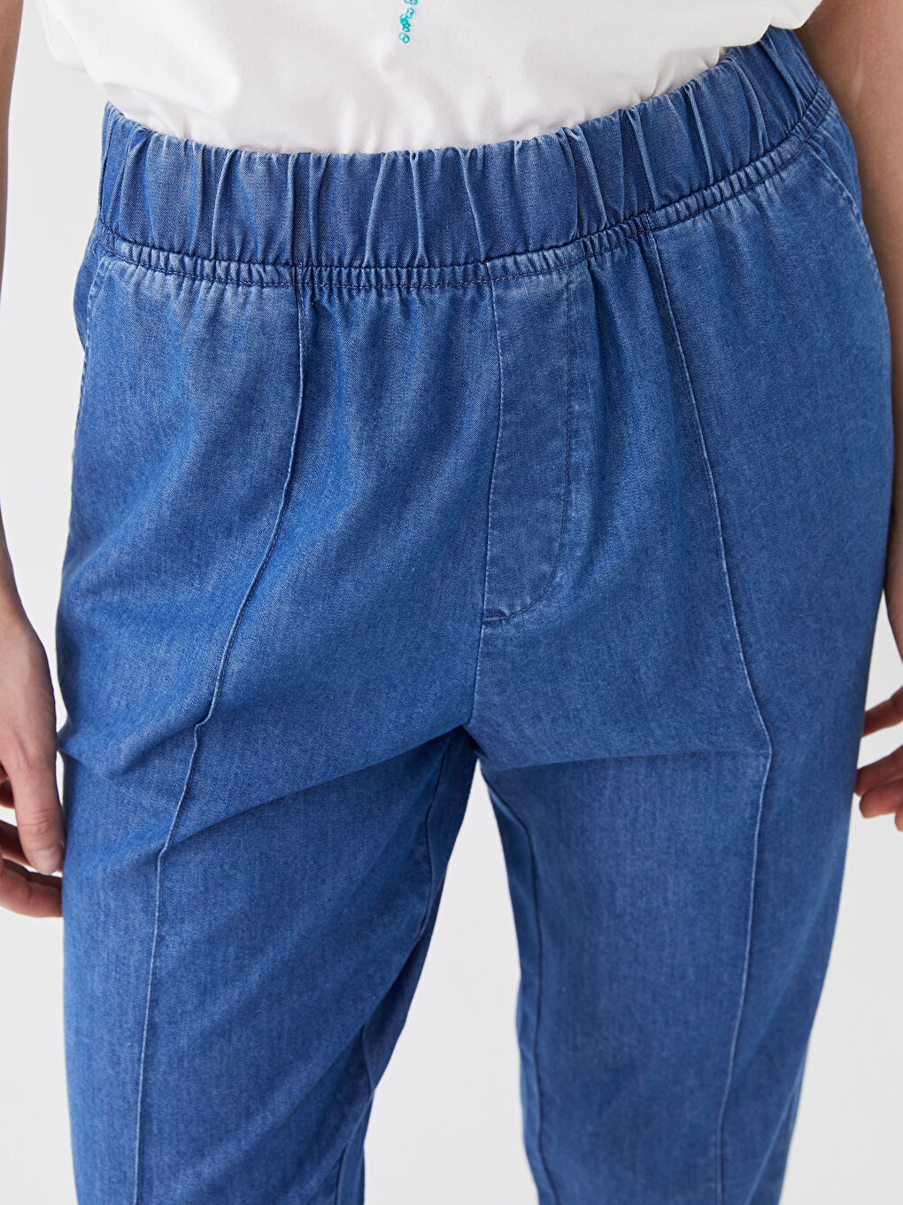 LCWAIKIKI Classic Hoch taillierte Bequeme Passform Frauen Jeans -S3AU66Z8-563