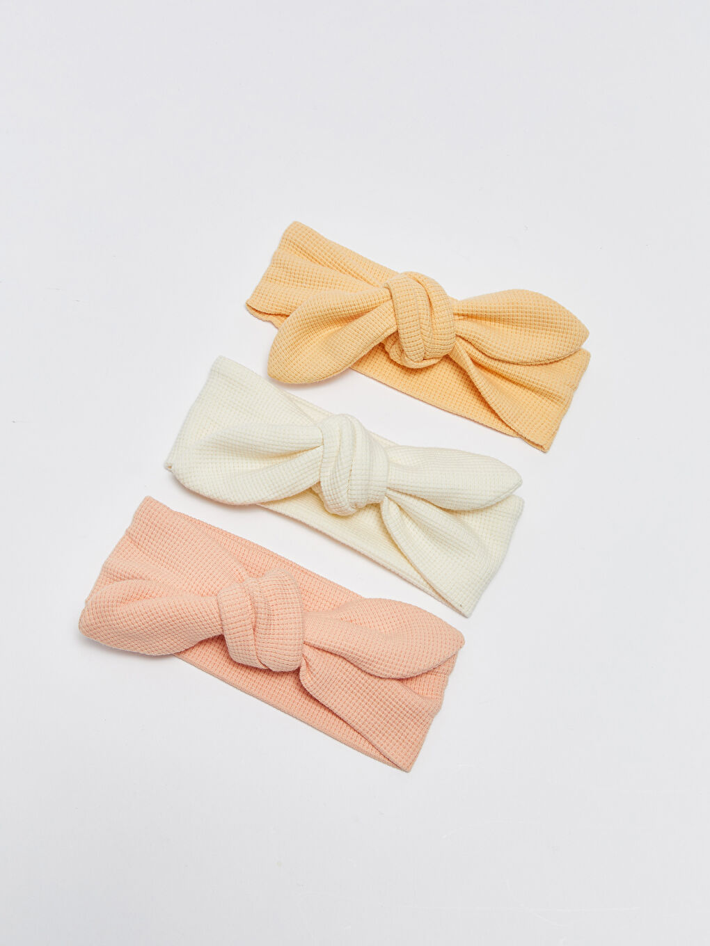Pembe Kız Bebek Bağlamalı Saç Bandı 3'lü