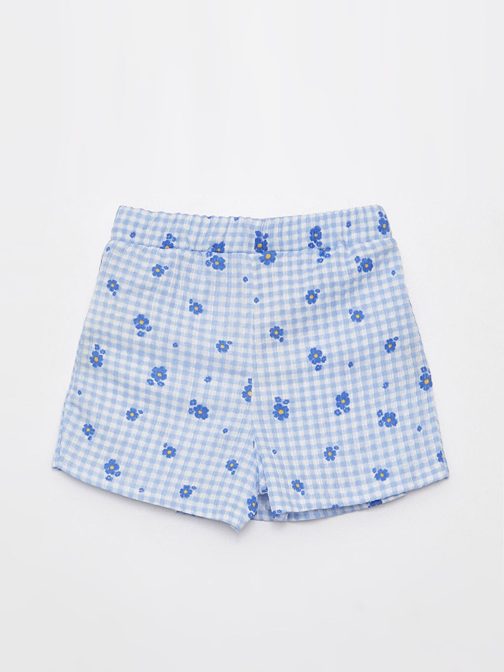 Юбка-шорты с узором и эластичным поясом для девочек-1