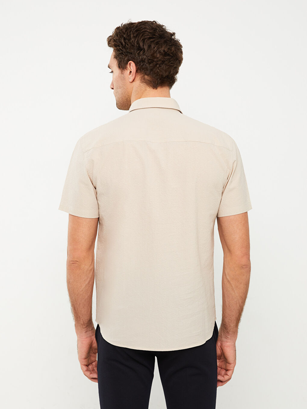 LCW Vision Regular Fit Short Sleeve Men's Shirt -S3AV11Z8-SYN