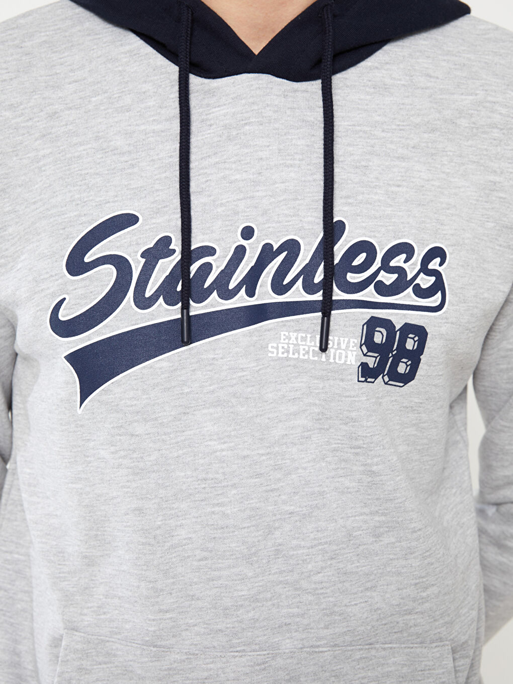 Мужское худи с длинным рукавом и принтом-3