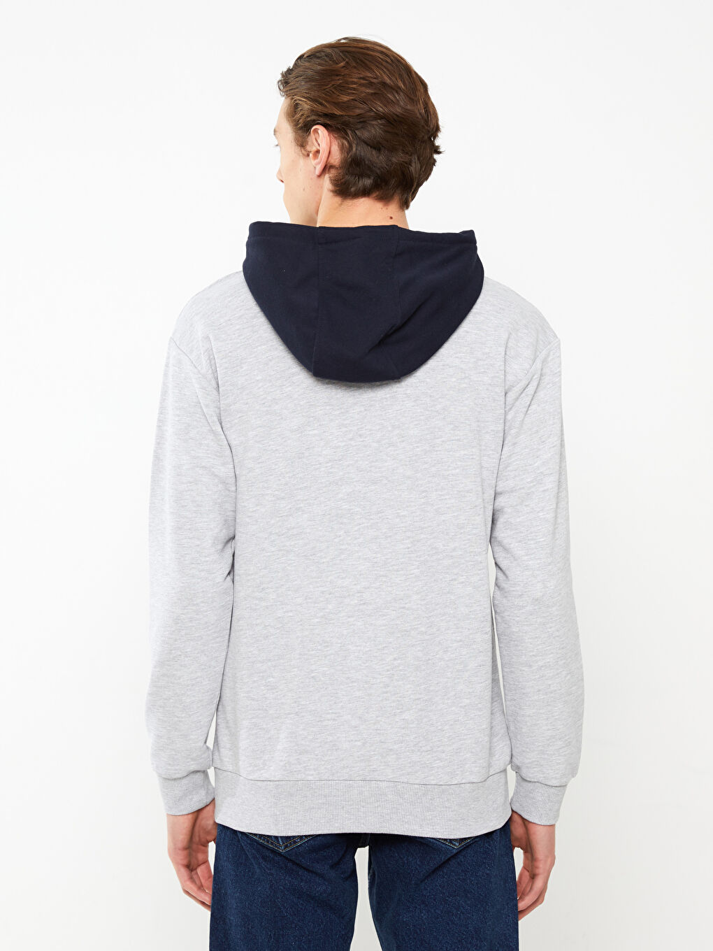 Мужское худи с длинным рукавом и принтом-4