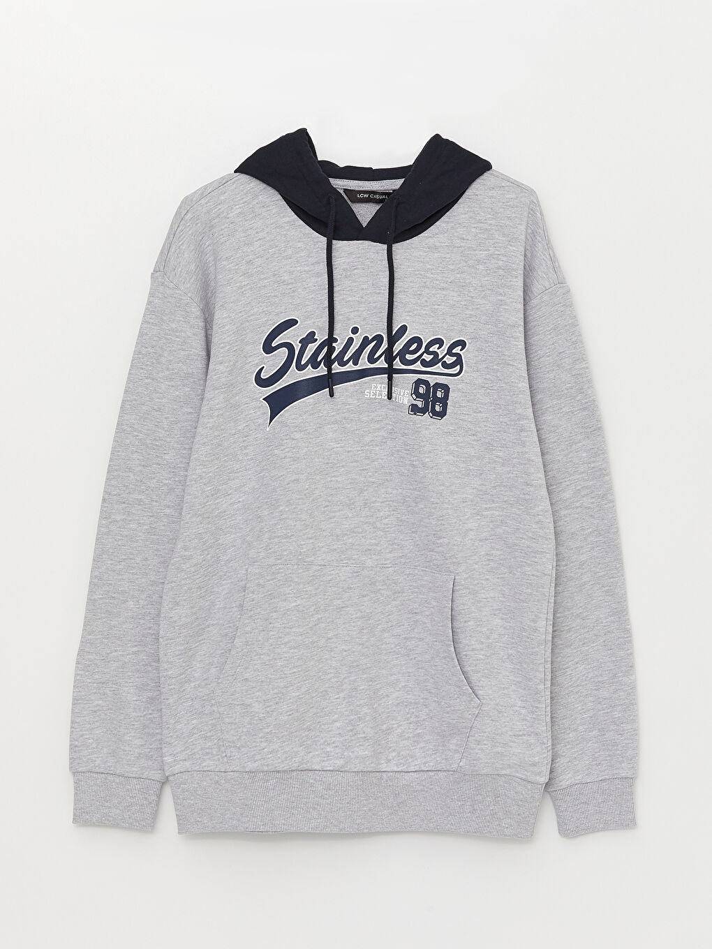 Мужское худи с длинным рукавом и принтом-5