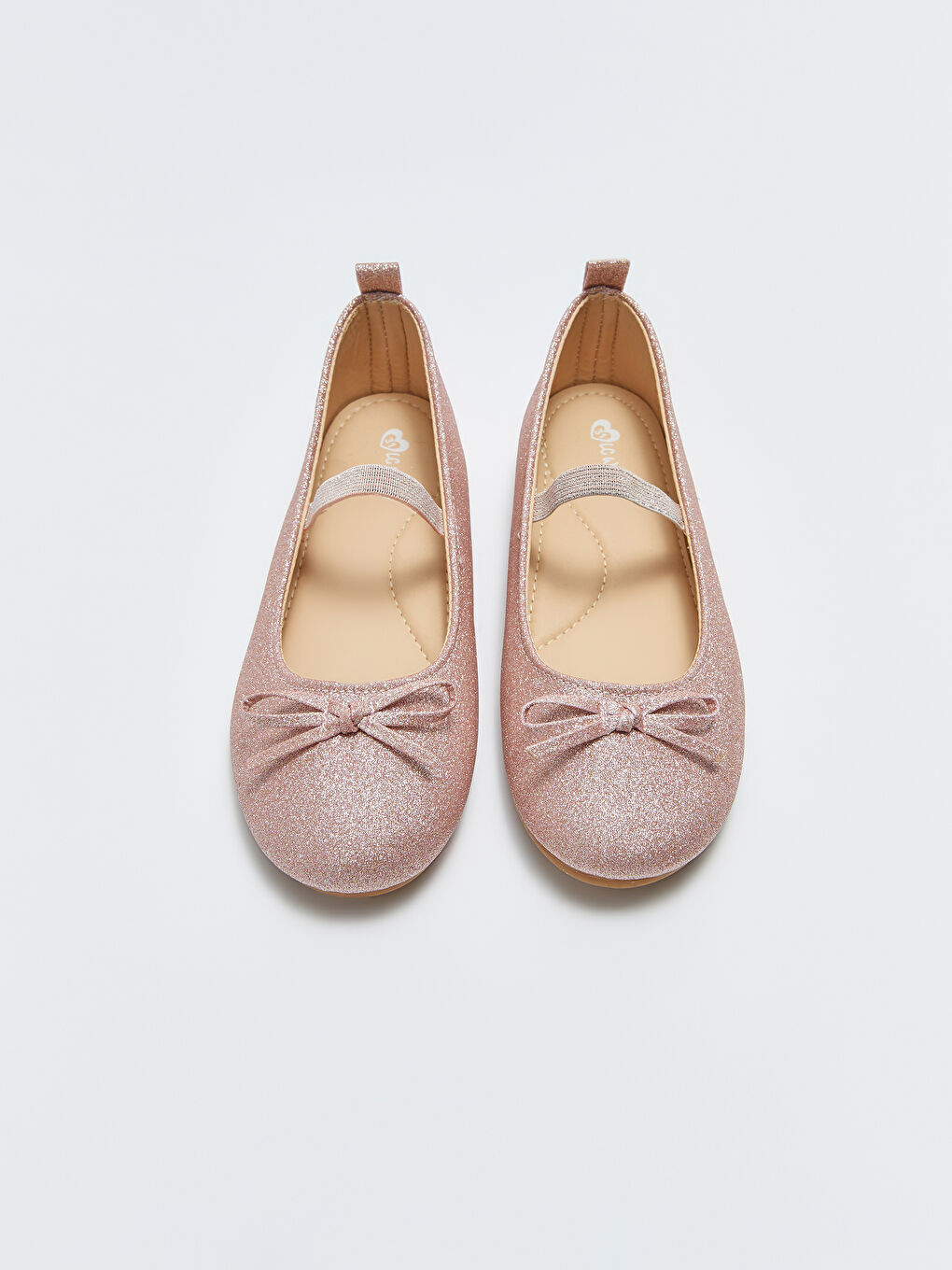 Pembe Simli Fiyonk Detaylı Kız Çocuk Babet-2