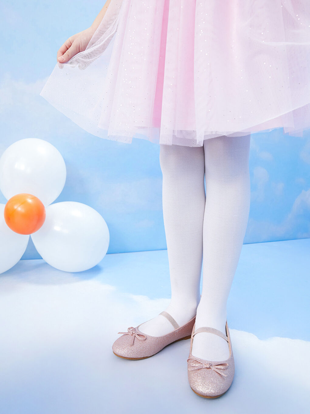 Pembe 32-37 Numara Fiyonk Detaylı Kız Çocuk Babet-1