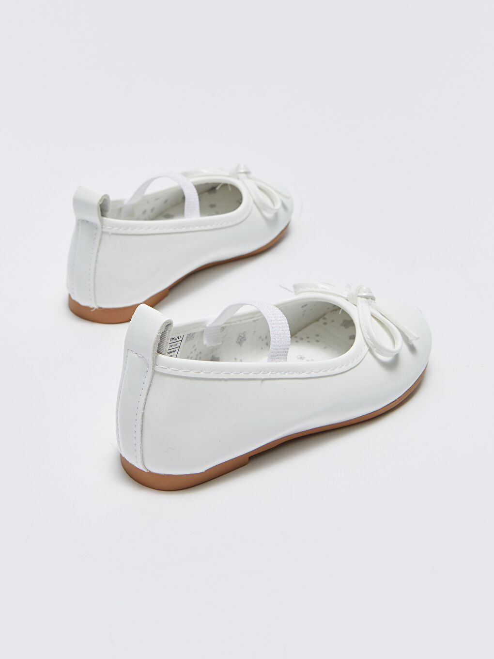 Beyaz 25-30 Numara Fiyonk Detaylı Kız Çocuk Babet-3