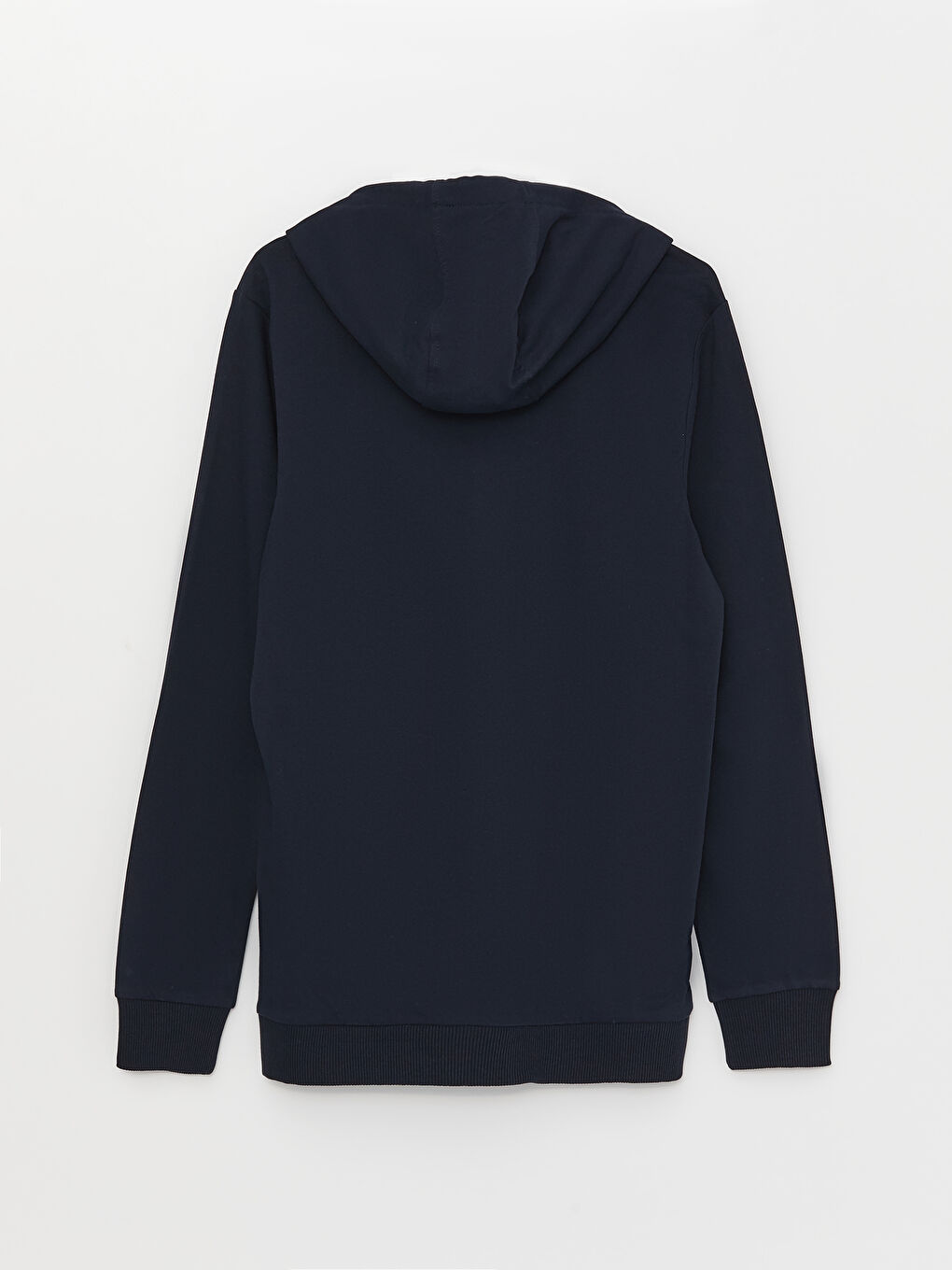 Lacivert Uzun Kollu Erkek Hoodie-6