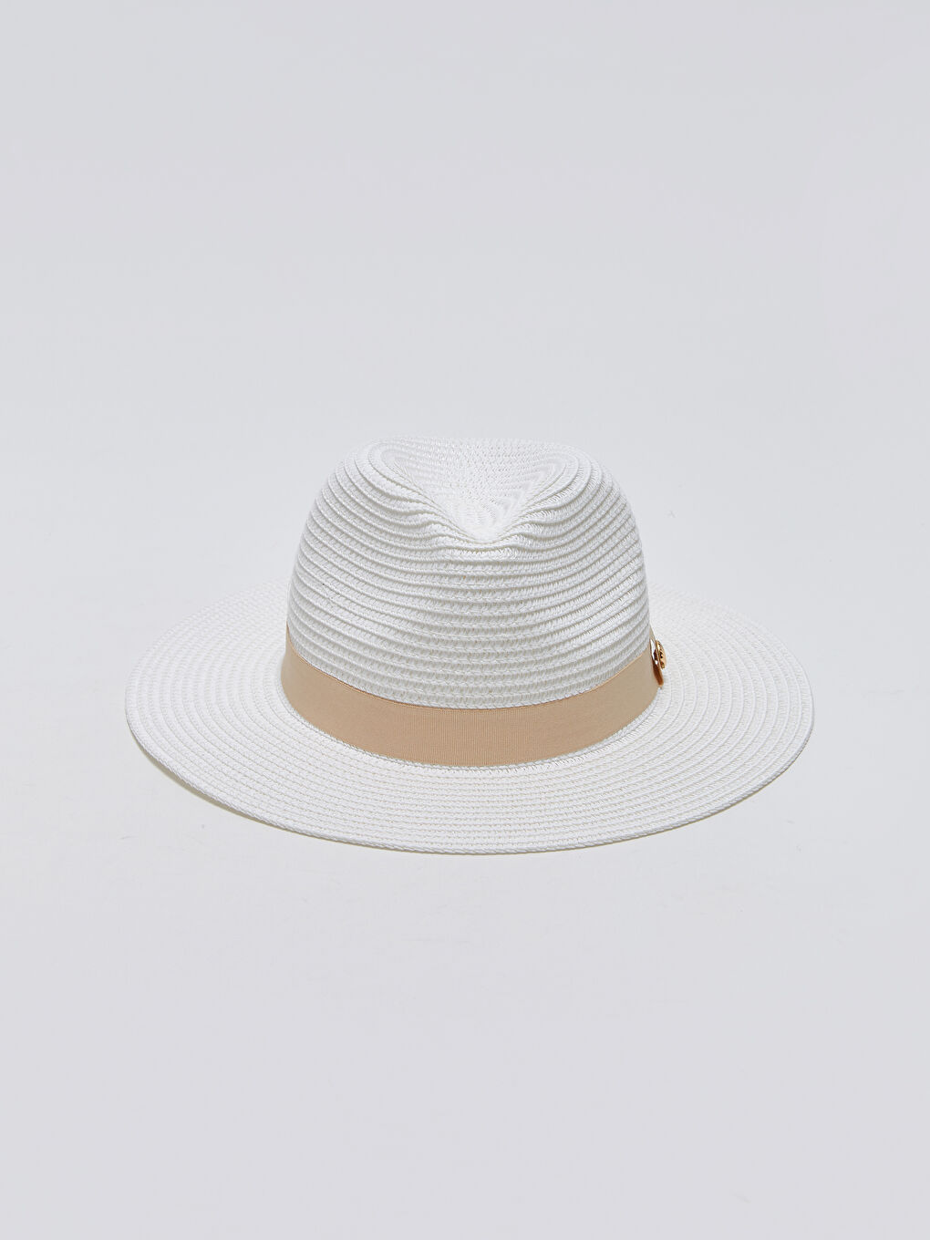 Women's Straw Felt Fedora Hat-3