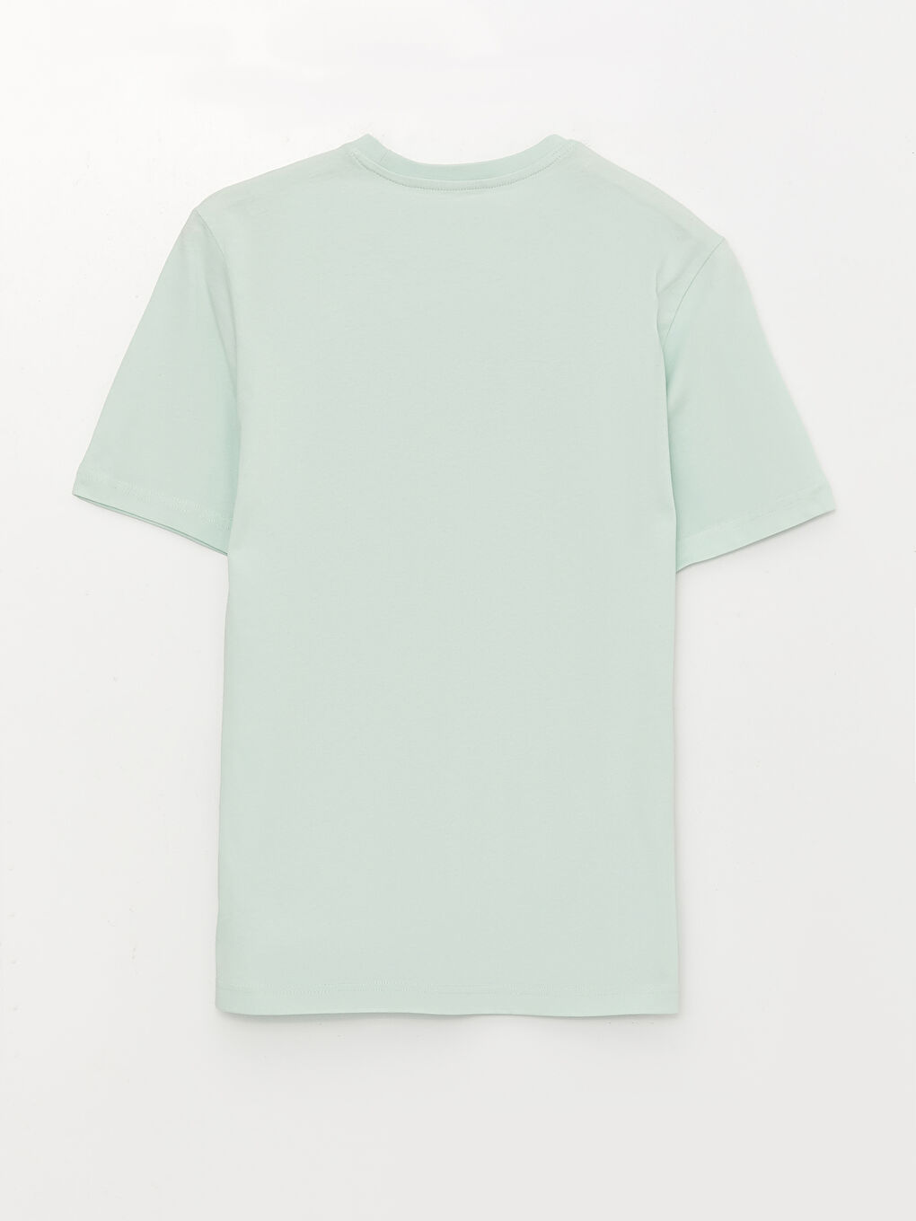 Yeşil Bisiklet Yaka Penye Erkek Tişört-6