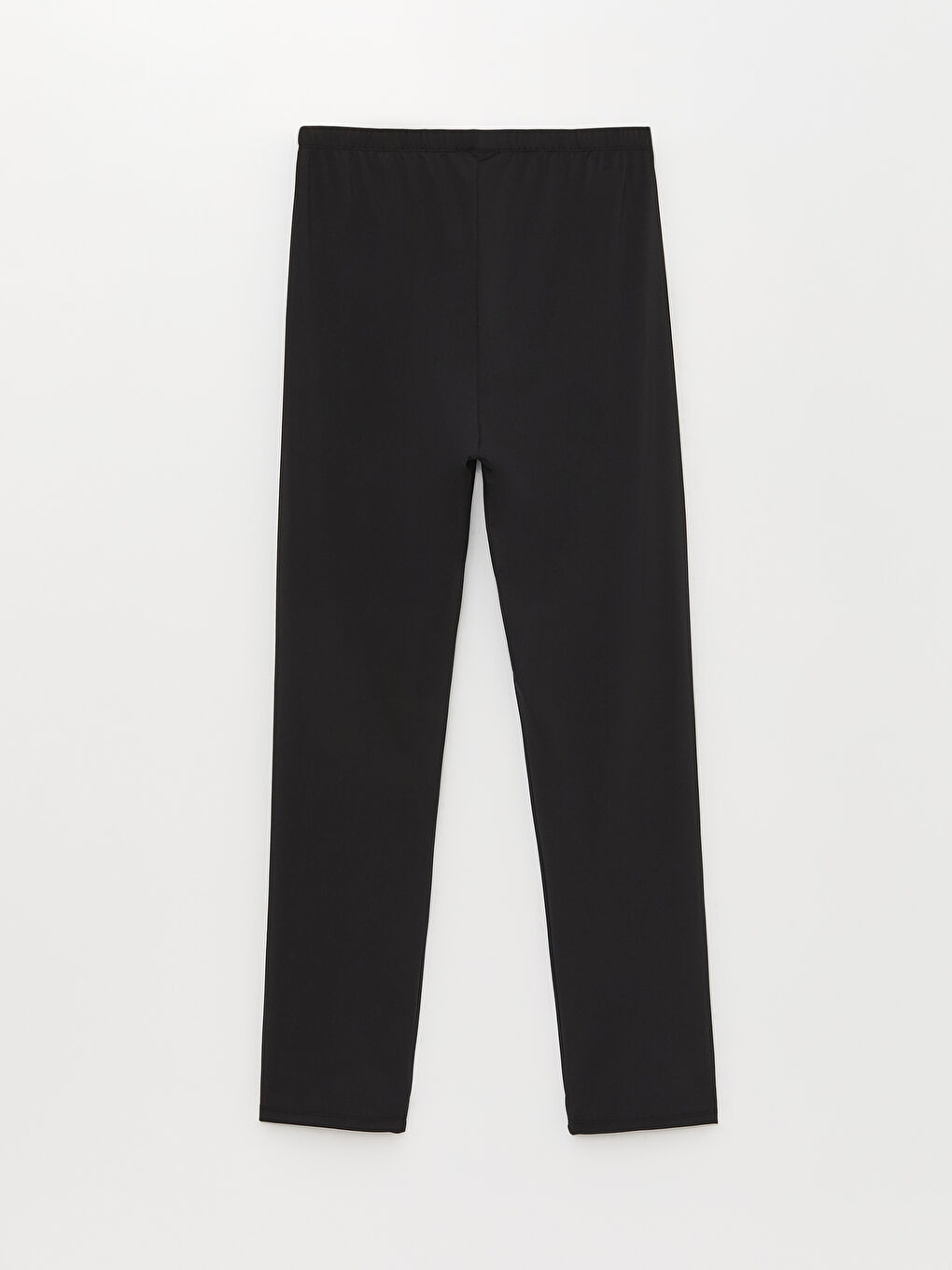 Siyah Kadın Beli Lastikli Düz Tesettür Mayo Altı-6