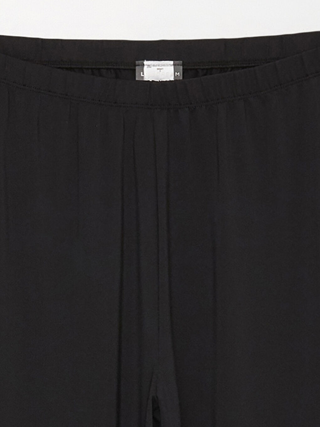 Siyah Kadın Beli Lastikli Düz Tesettür Mayo Altı-7