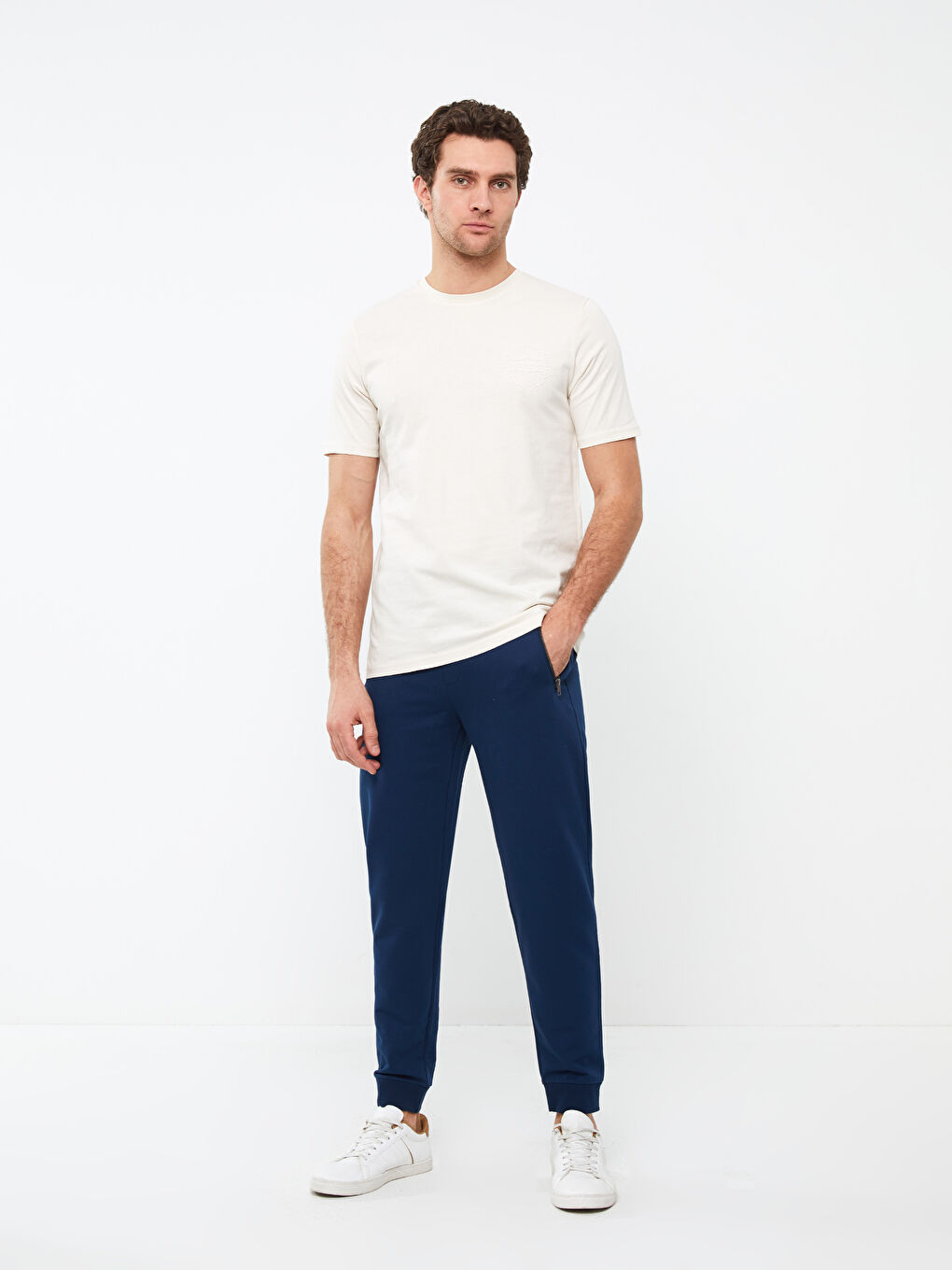 Crew Neck Short Sleeve Printed Combed Cotton Men's T-shirt-2