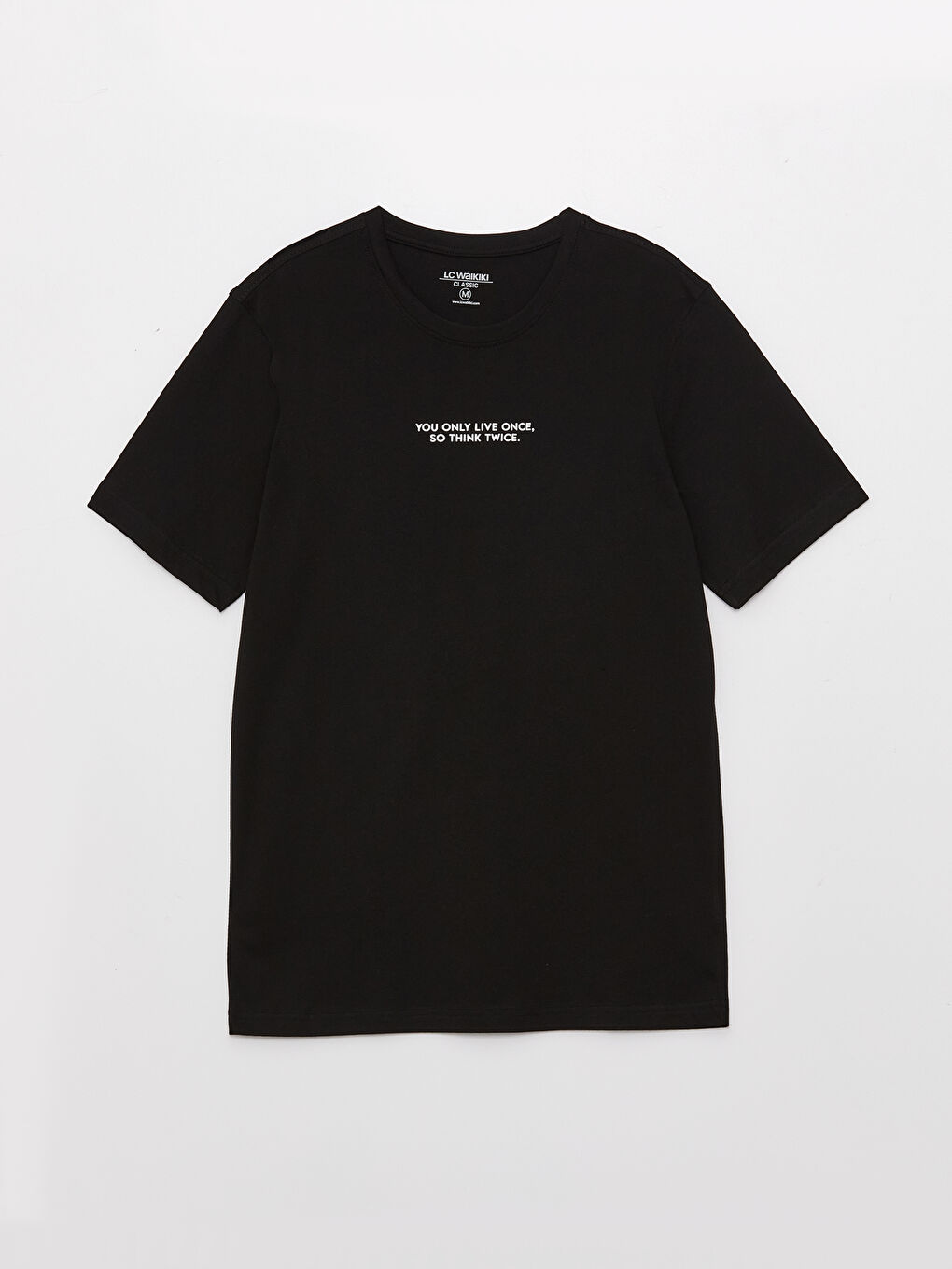 تيشيرت رجالي ياقة دائرية كم قصير مطبوع قطن ممشط-5