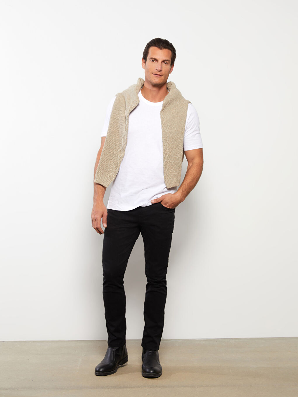 Siyah Slim Fit Erkek Pantolon