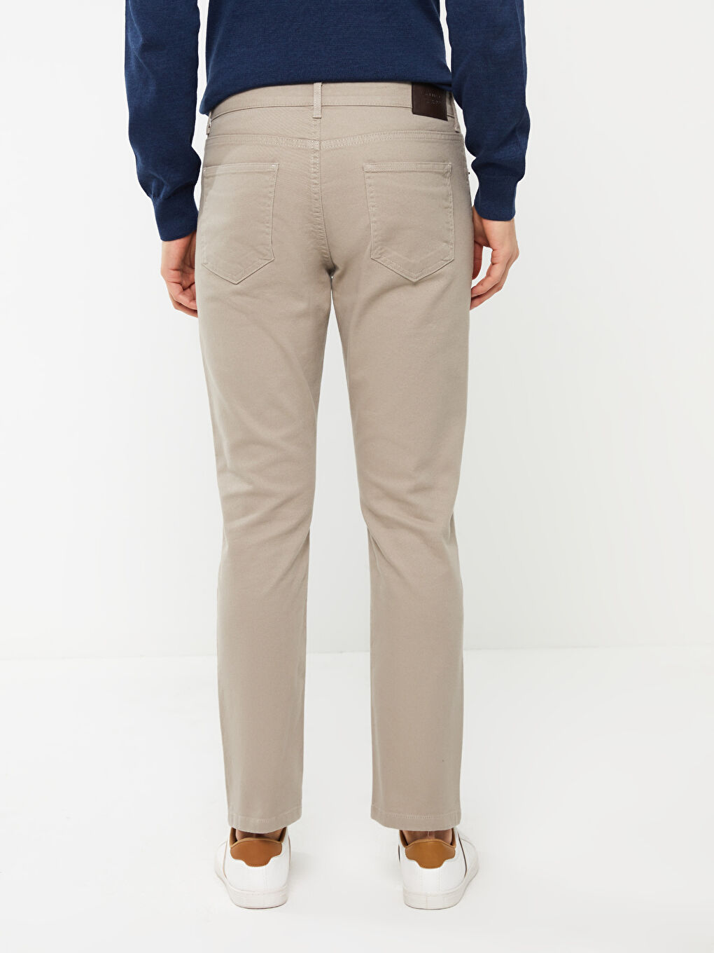 Bej Slim Fit Erkek Pantolon-3