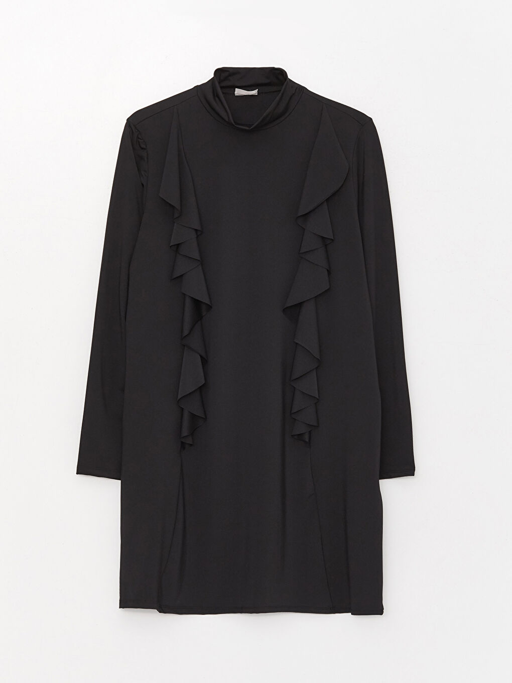 Stand Up Collar Straight Long Sleeve Women Hijab Swimsuit Set-5