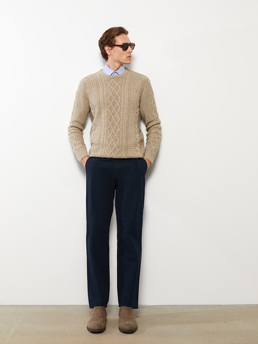 Wide Fit Men's Chino Trousers -S3AY34Z8-KN7