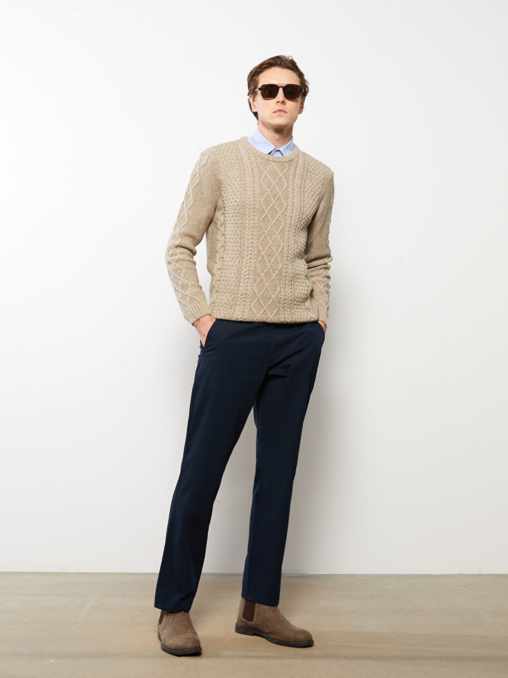 Wide Fit Men's Chino Trousers -S3AY34Z8-KN7