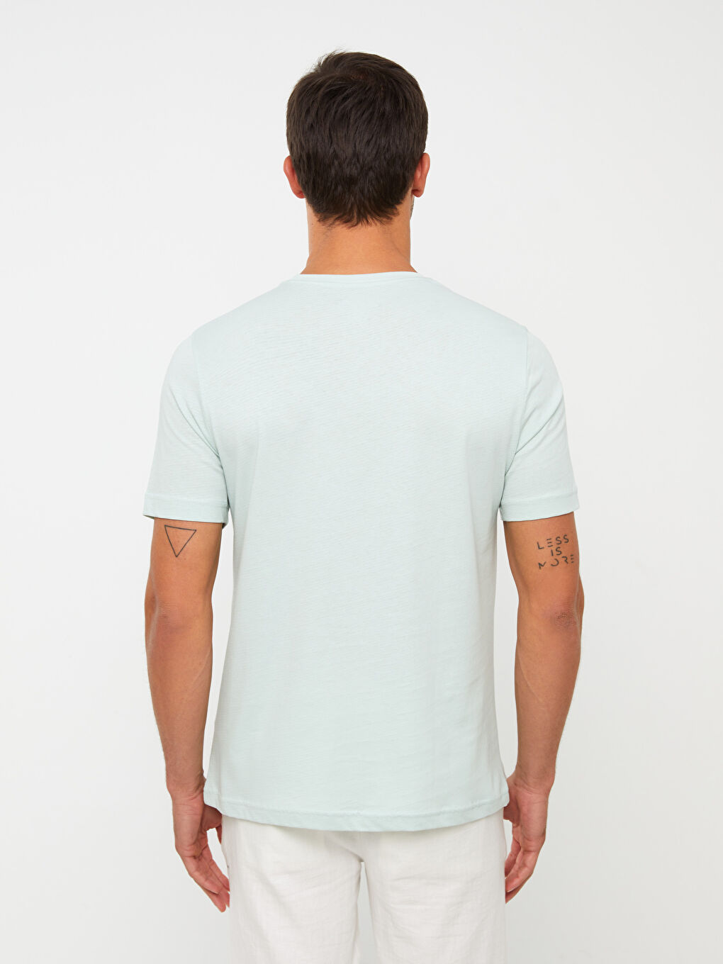 Crew Neck Short Sleeve Printed Combed Cotton Men's T-shirt-5