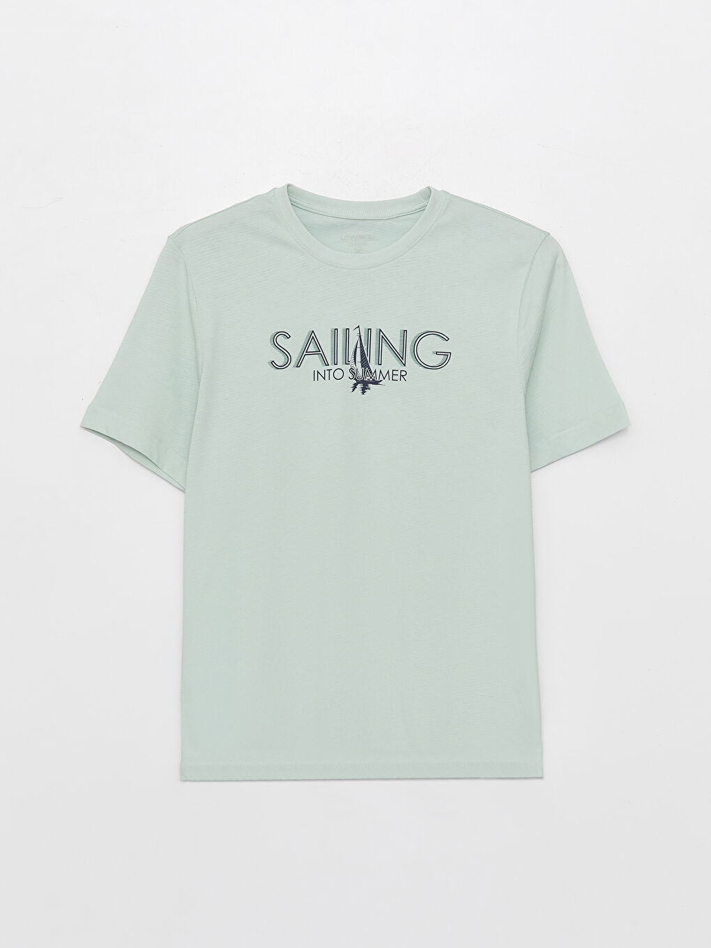 Crew Neck Short Sleeve Printed Combed Cotton Men's T-shirt-6