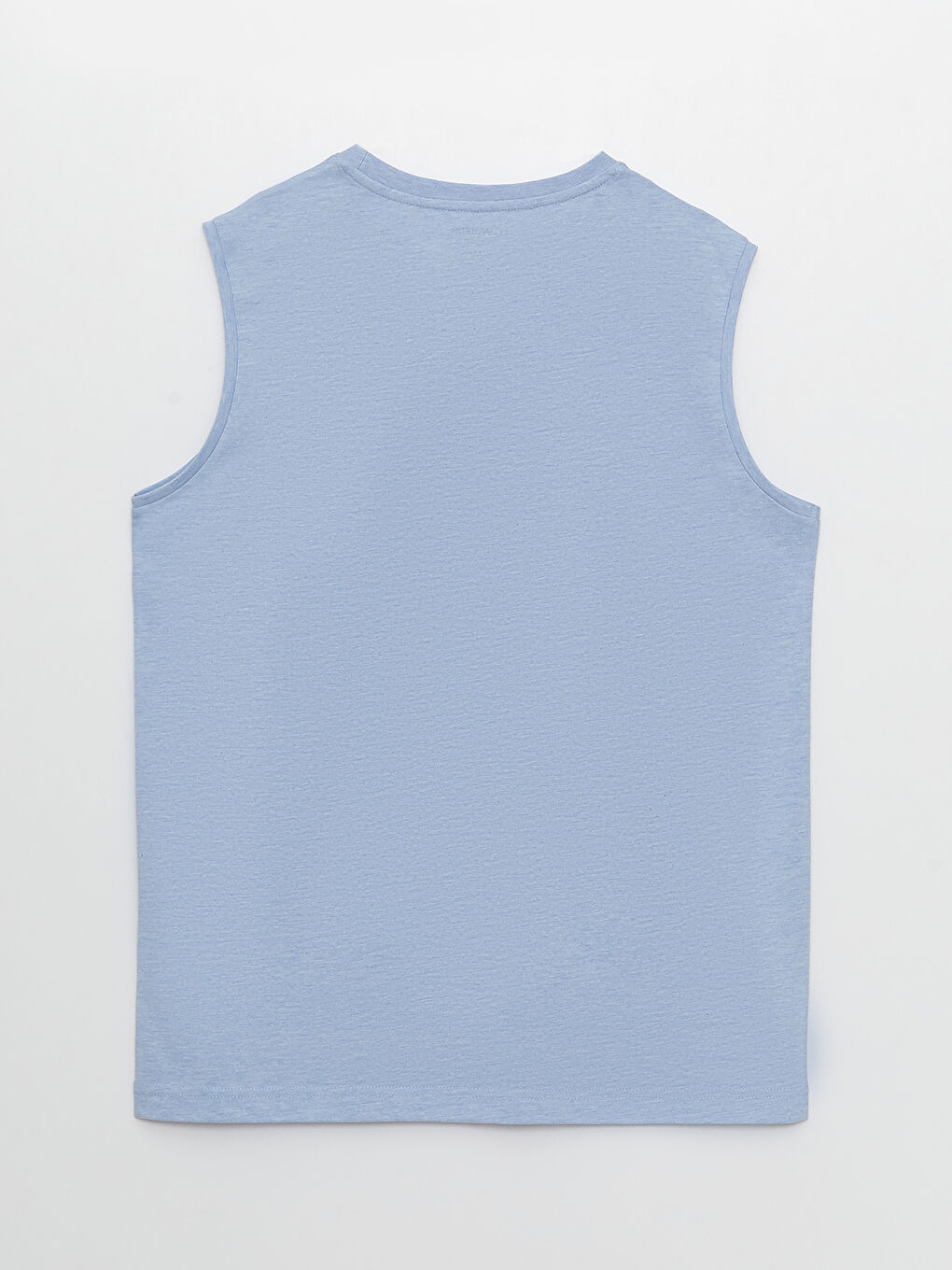 Mavi Bisiklet Yaka Baskılı Erkek Kolsuz Tişört-6