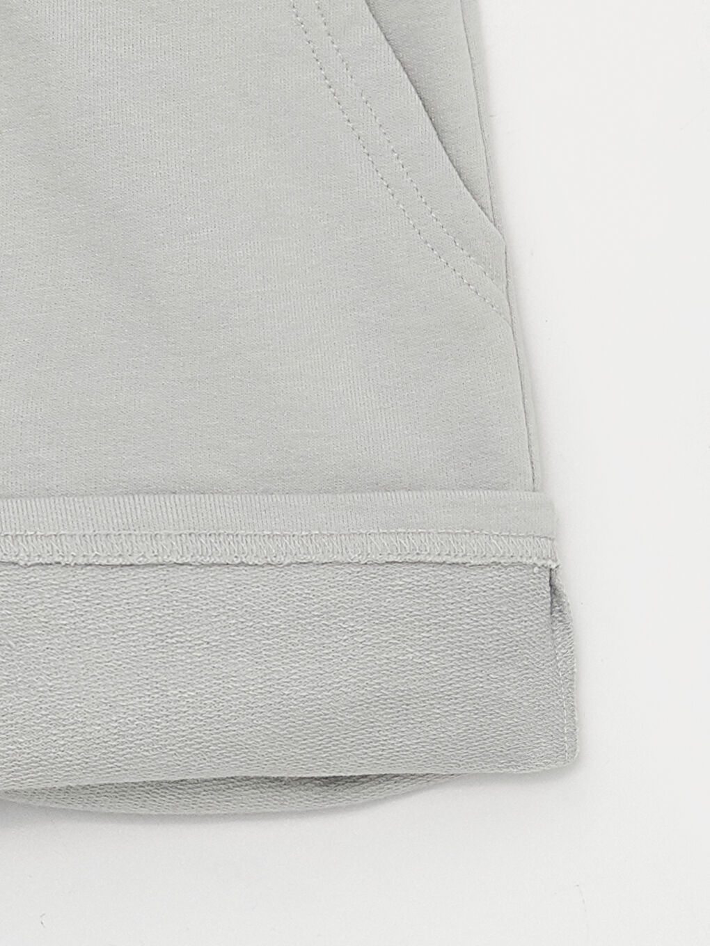 Gri Rahat Kalıp Erkek Çocuk Tişört ve Şort-3