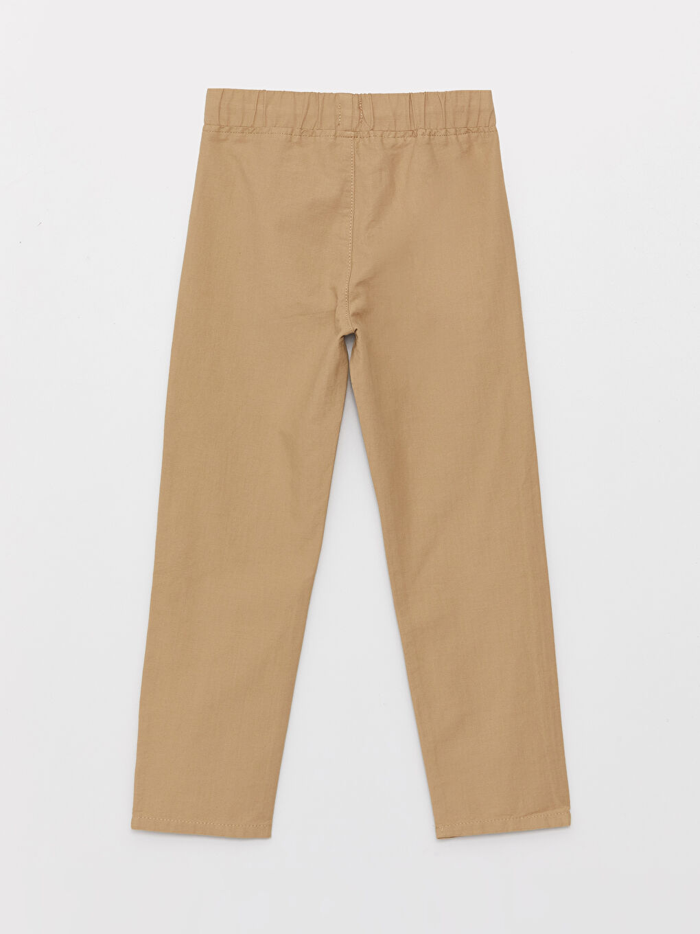 Bej Beli Lastikli Basic Erkek Çocuk Pantolon-1