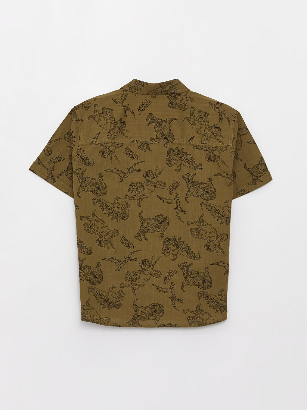Patterned Short Sleeve Boys' Shirt -S3AY72Z4-LS6