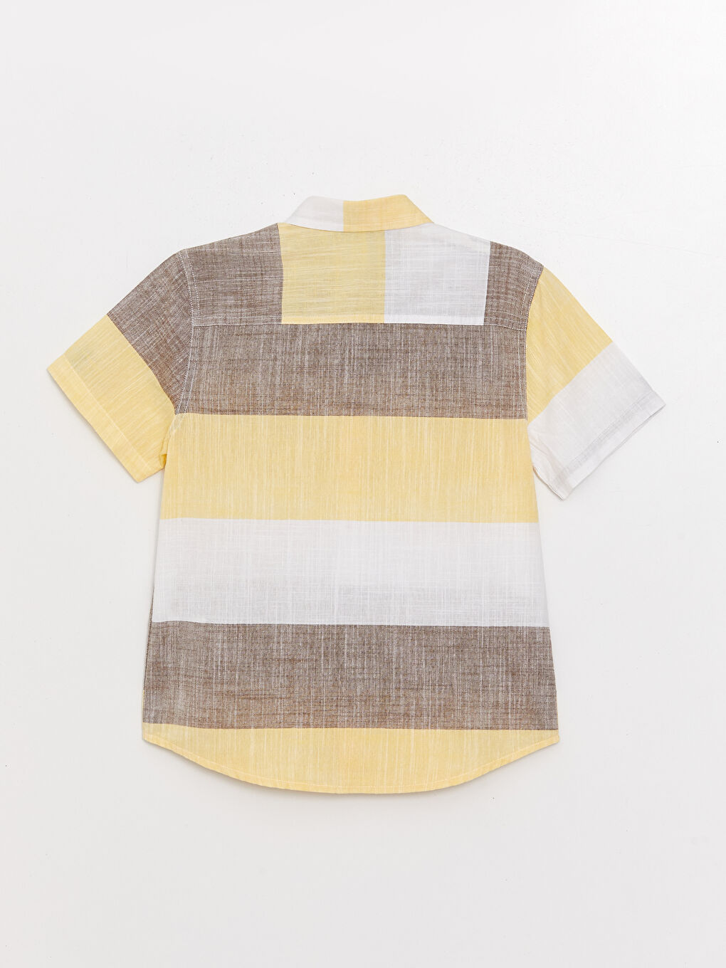 Color Block Short Sleeve Boy Shirt -S3AY75Z4-LEW