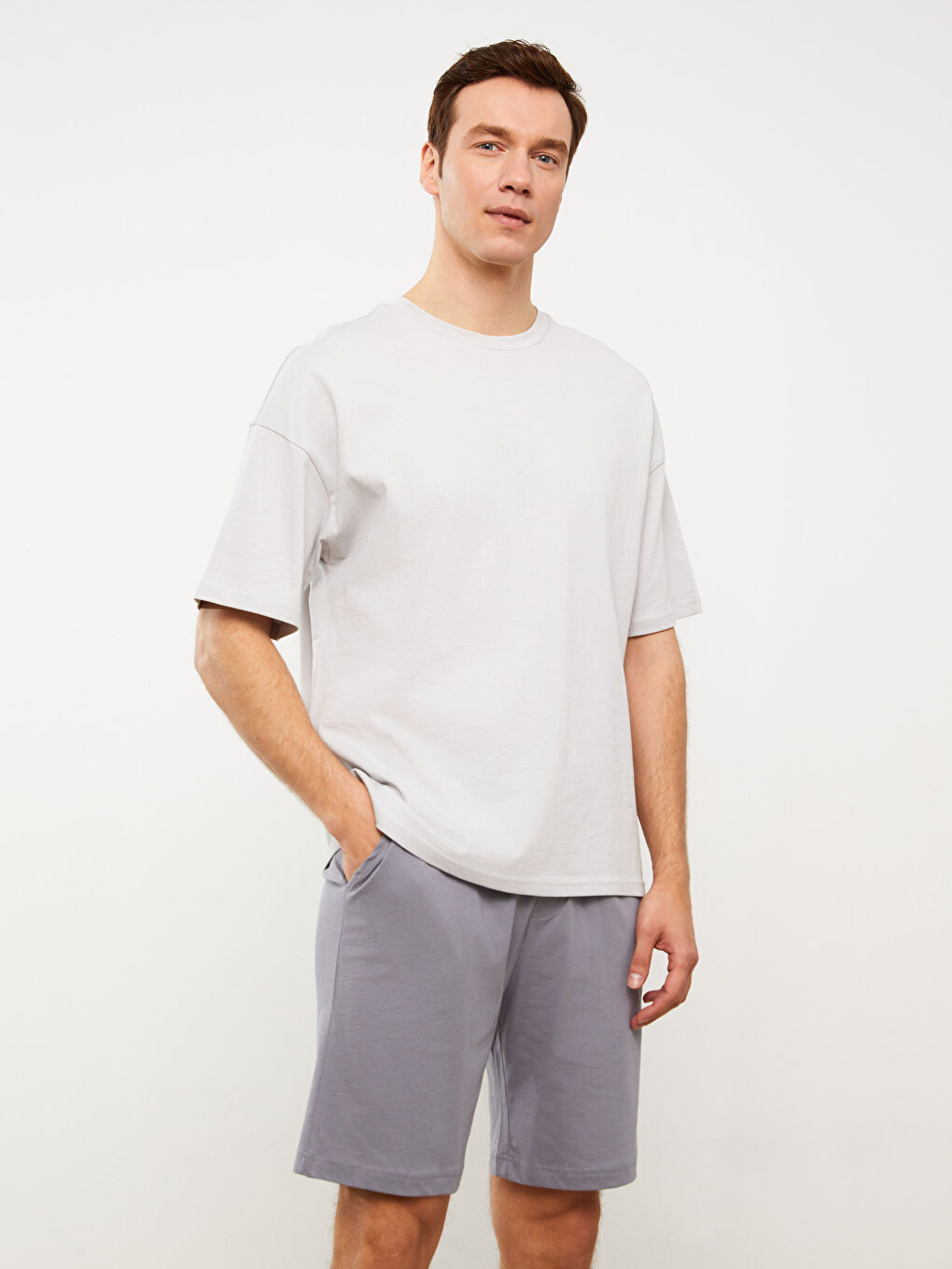 Шорты мужские пижамные зауженные